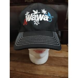 Wawa workers winter theme- black cap/hat -EUC